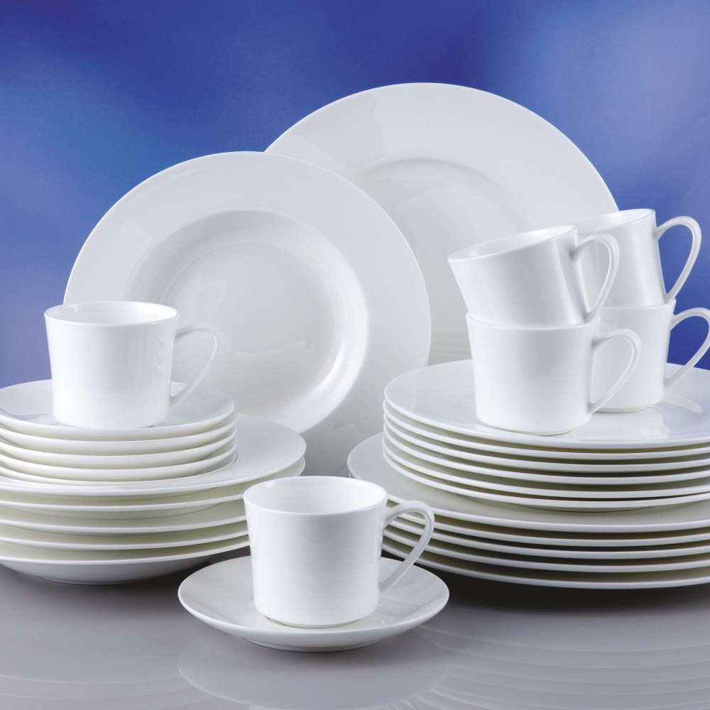 Servizio Da Tavola Rosenthal Jade 30 Pezzi - Porcellana Bone China, Bianco, Lavabile In Lavastoviglie - Foto 4