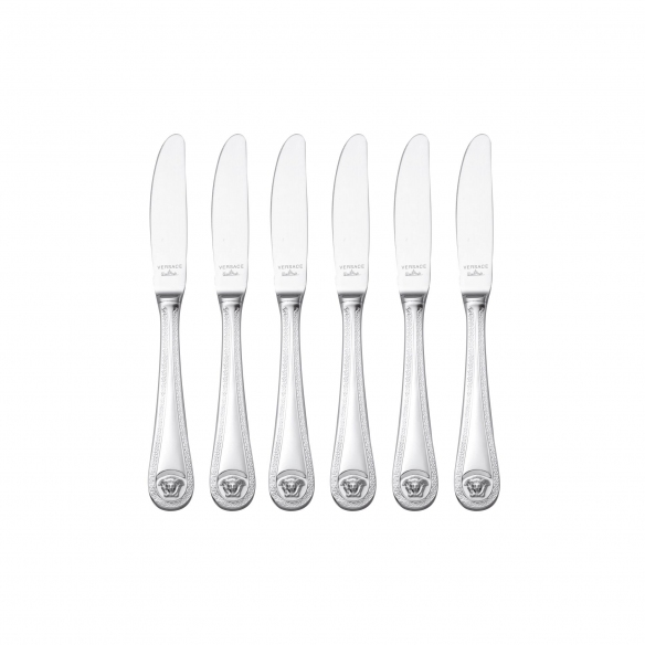 Rosenthal Versace Medusa Versilbert 6-piece dessert knife set