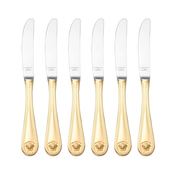 Rosenthal Versace Vergoldet 6 knife set