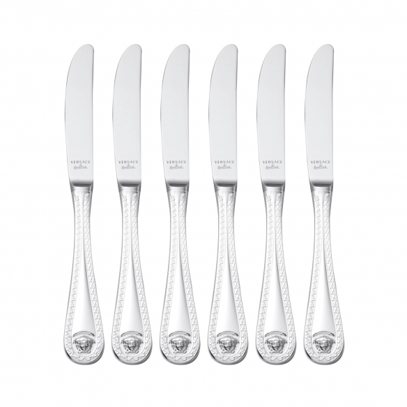 Rosenthal Versace Medusa Versilbert 6-piece table knife set