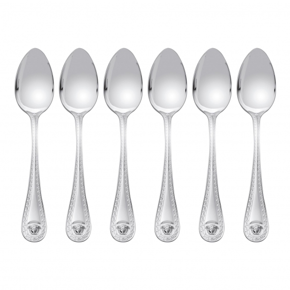 Rosenthal Versace 6 Cucchiai da tavola Medusa Versilbert
