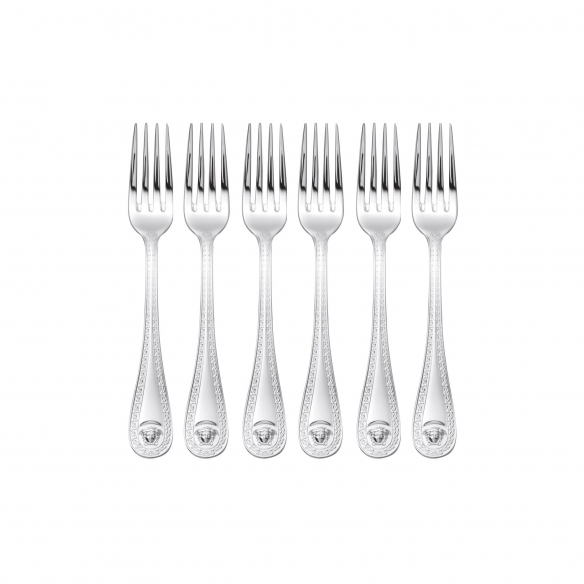 Rosenthal Versace 6 Forchette da dessert Medusa Versilbert