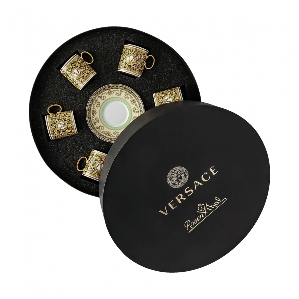Rosenthal Versace 6 Tazze espresso Barocco Mosaic 10 cl