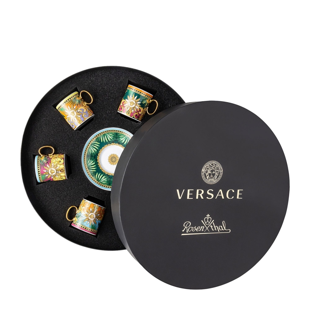 Rosenthal Versace 6 Tazze espresso Jungle Animalier cl.10
