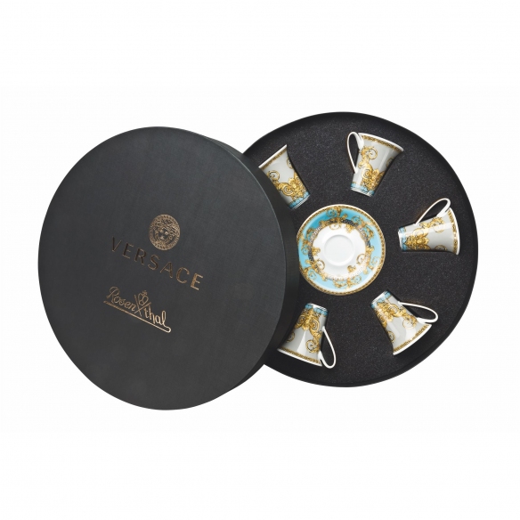 Rosenthal Versace 6 Tazze espresso Prestige Gala Le Bleu cl. 9