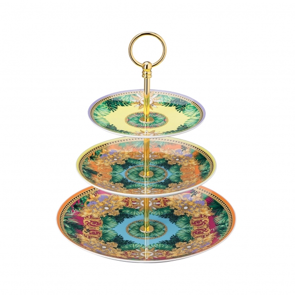 Rosenthal Versace Jungle Animalier étagère 3 pcs