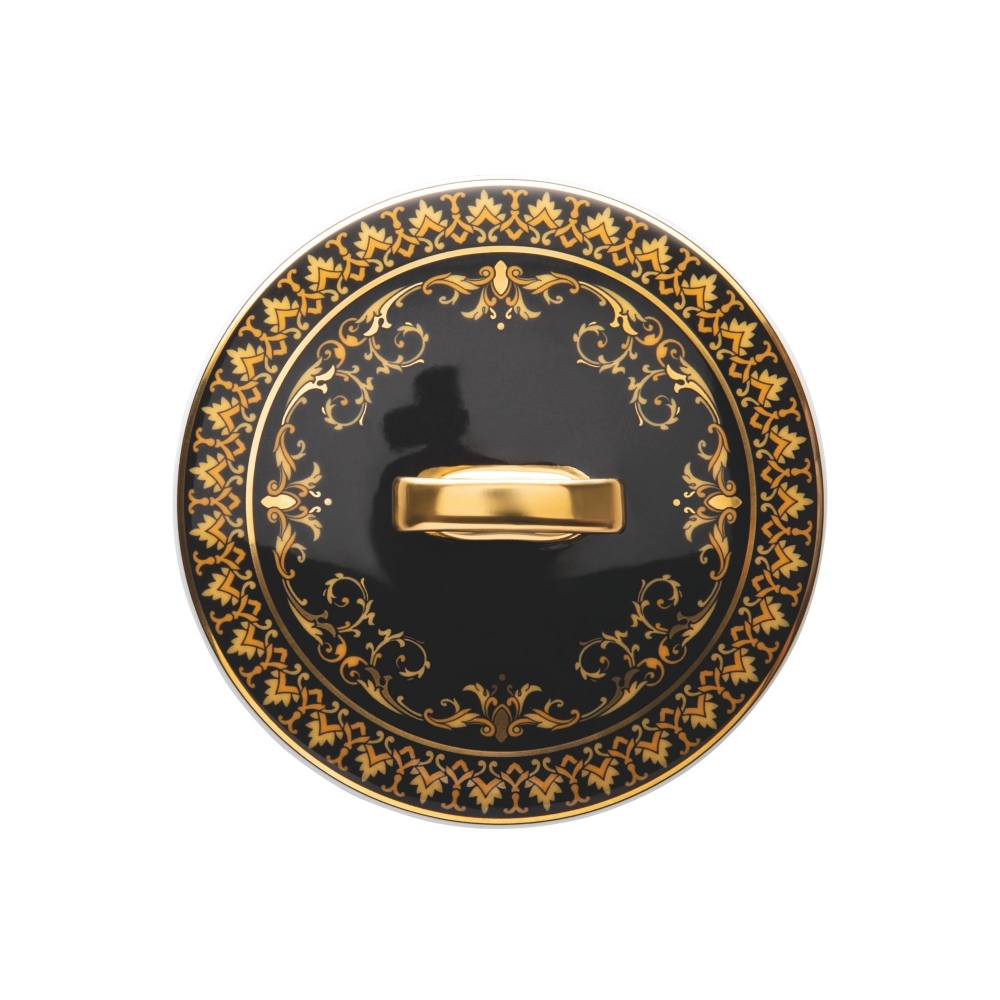 Rosenthal Versace Candeliere con candela profumata Medusa Blau cm. 14