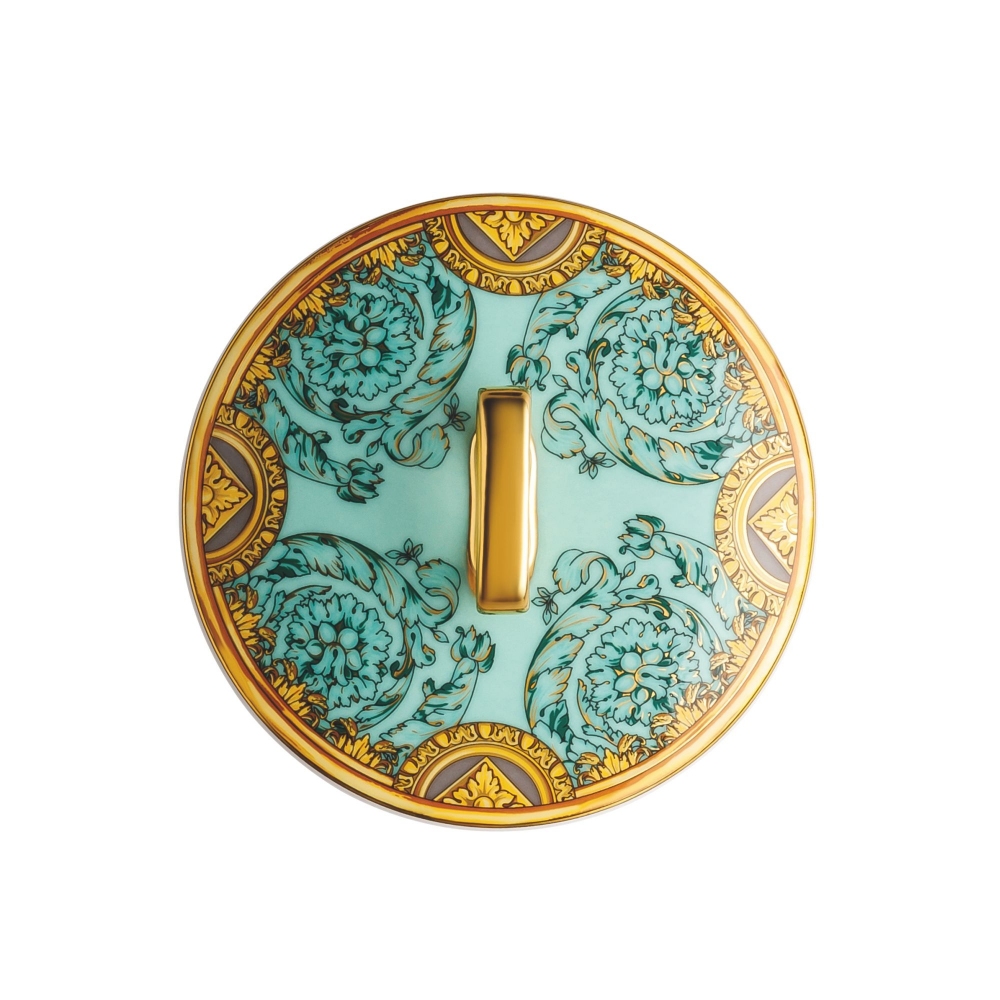 Rosenthal Versace Candeliere con candela profumata Scala del Palazzo Verde cm. 14