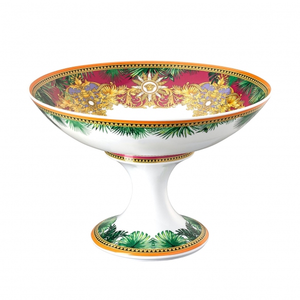 Rosenthal Versace Coppa con piede Jungle Animalier cm.35