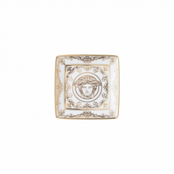 Rosenthal Versace Coppetta piana quadrata Medusa Gala cm. 12