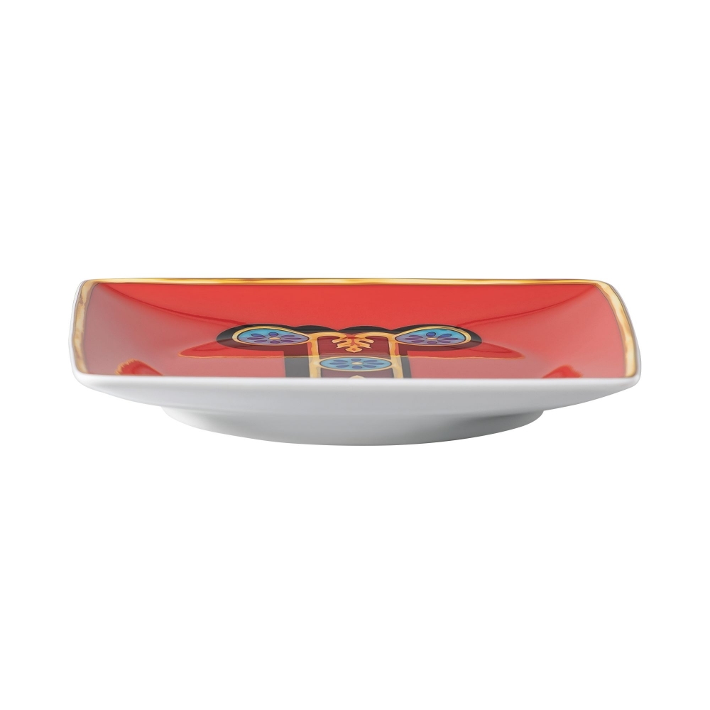 Rosenthal Versace Coppetta quadra piana Holiday Alphabet I cm. 12