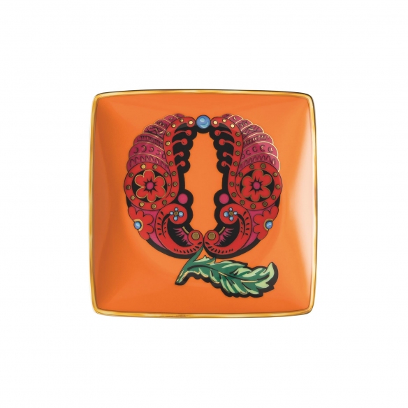 Rosenthal Versace Holiday Alphabet Q Small Bowl 12 cm.