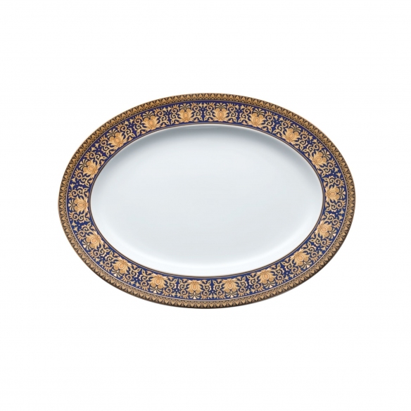 Rosenthal Versace Medusa Blau Platter cm. 34