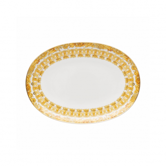 Rosenthal Versace Piatto ovale Medusa Rhapsody cm. 33