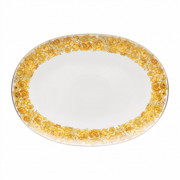 Rosenthal Versace Piatto ovale Medusa Rhapsody cm. 38