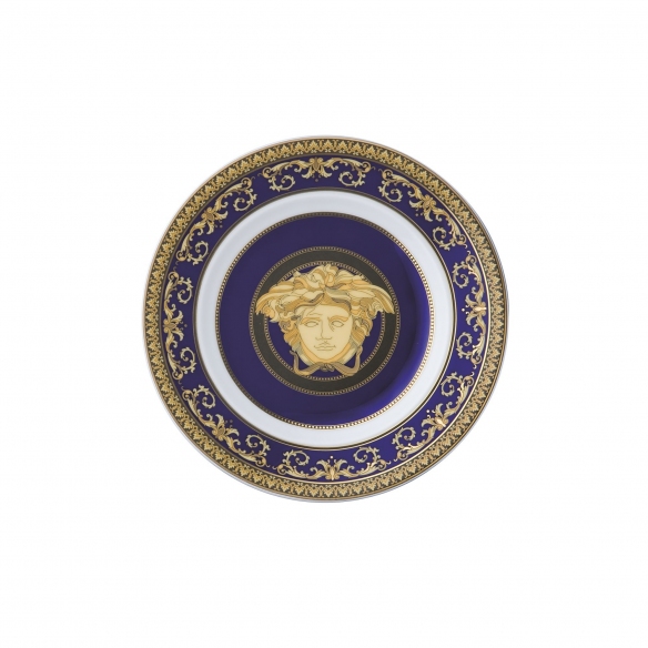 Rosenthal Versace Piatto piano Medusa Blau cm. 18
