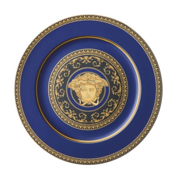 Rosenthal Versace Piatto segnaposto Medusa Blau cm. 30