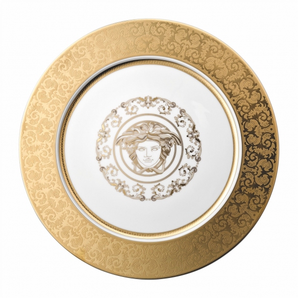 Rosenthal Versace Piatto segnaposto Medusa Gala Gold cm. 33