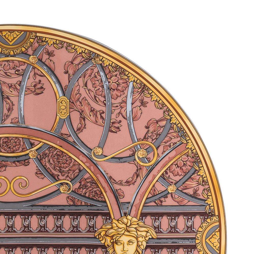 Rosenthal Versace Piatto segnaposto Scala del Palazzo Rosa cm. 33