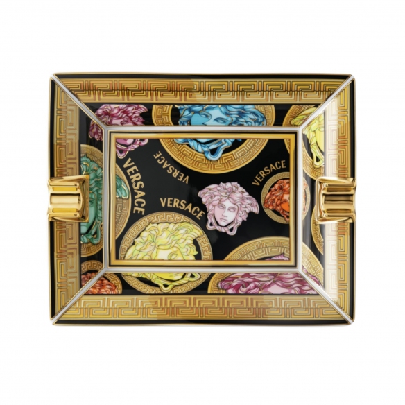 Rosenthal Versace Medusa Amplified Multicolour ashtray 16 cm