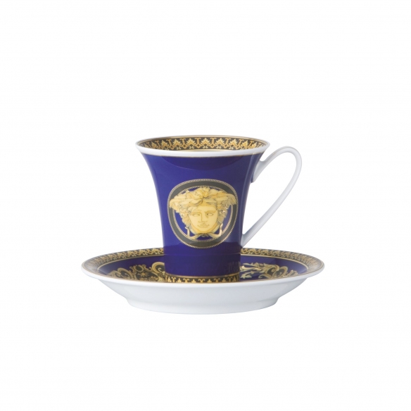 Rosenthal Versace Tazza espresso Medusa Blau cl. 9