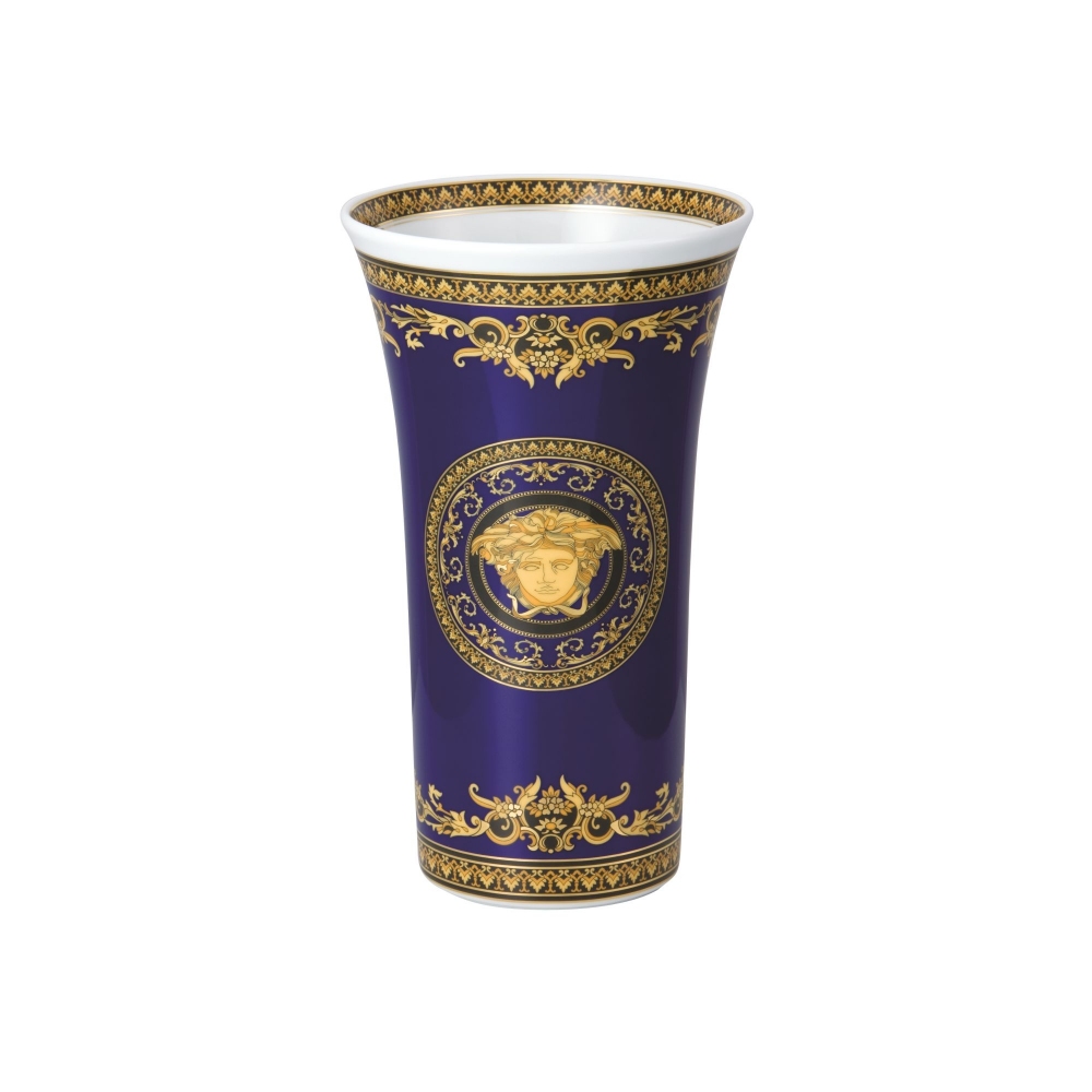 Rosenthal Versace Vaso Medusa Blau...