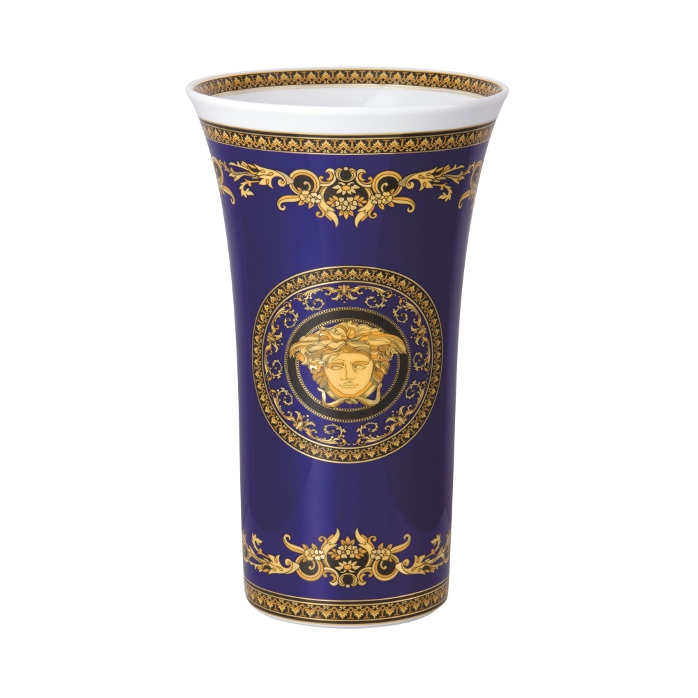 Rosenthal Versace Vaso Medusa Blau...