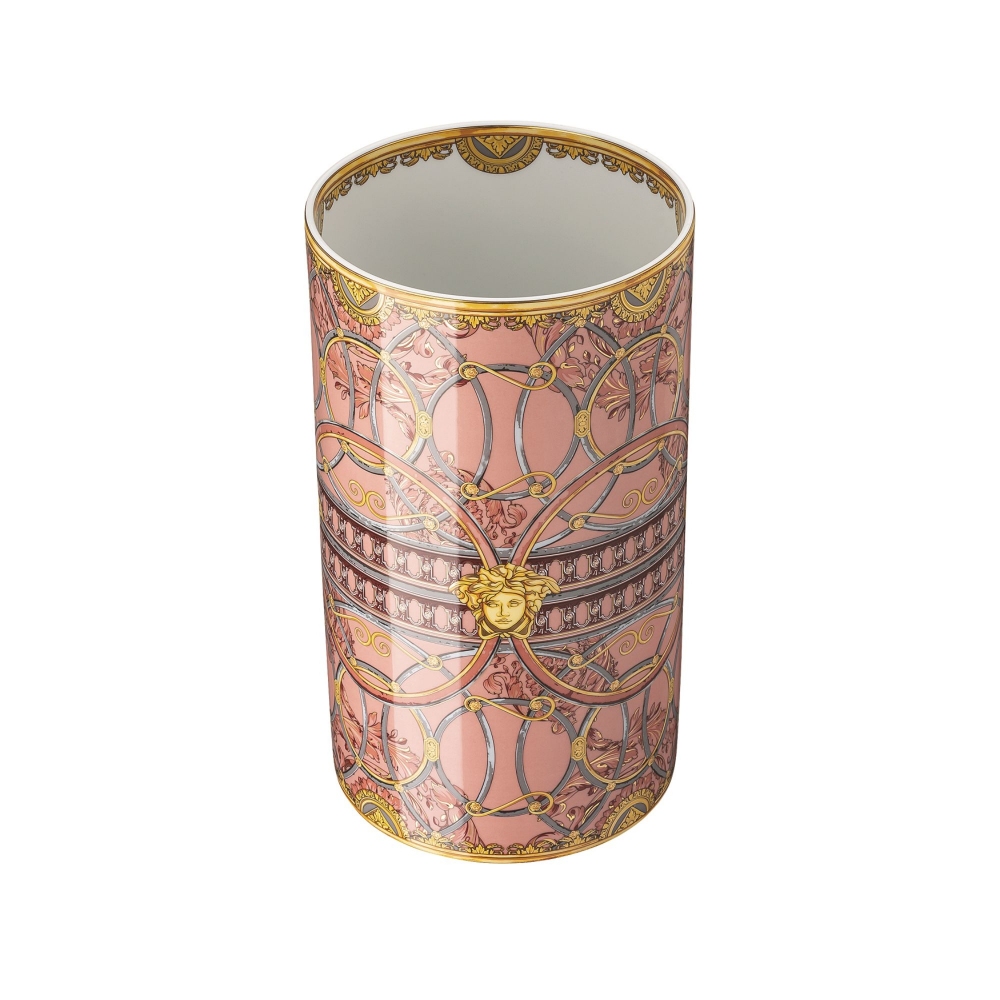 Rosenthal Versace Vaso Scala del Palazzo Rosa cm. 30