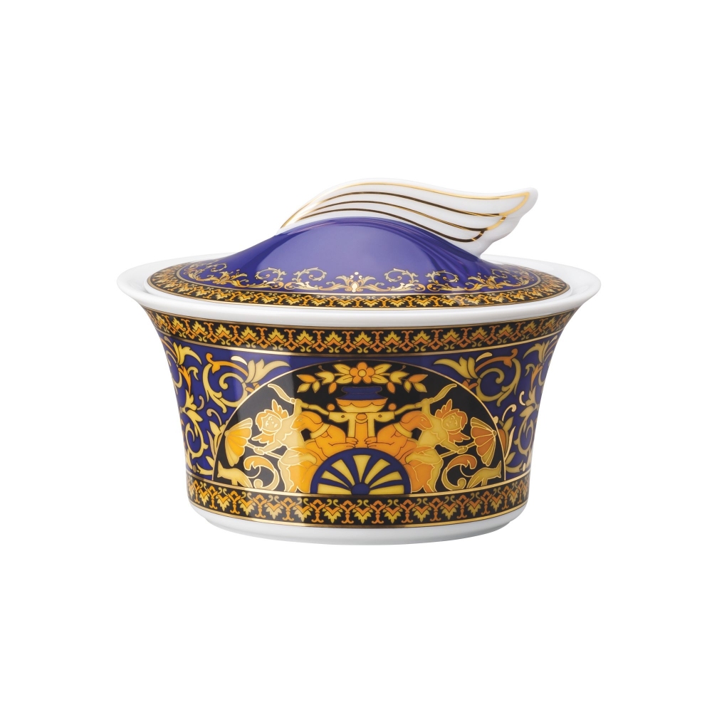 Rosenthal Versace Medusa Blau Sugar Bowl