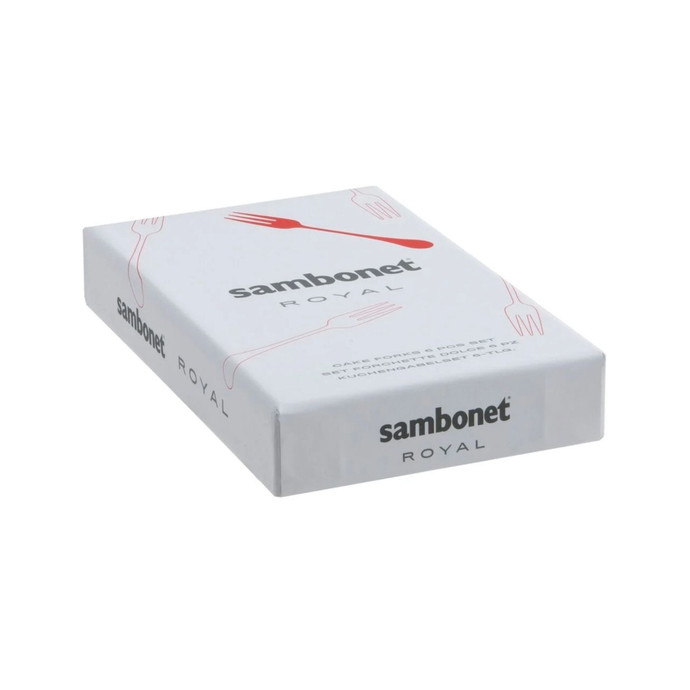 Sambonet 6 forchette da dolce Royal
