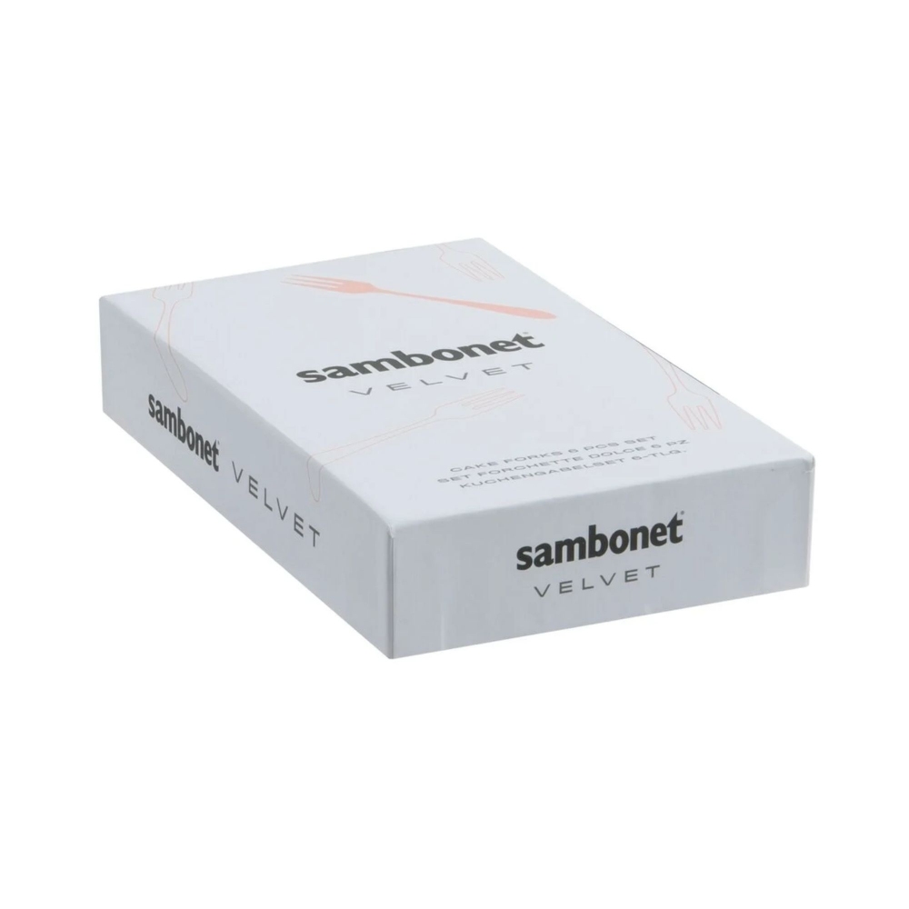 Sambonet 6 forchette da dolce Velvet