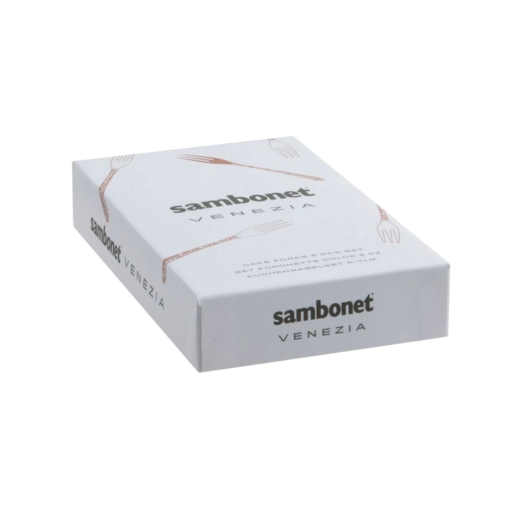 Sambonet 6 forchette da dolce Venezia