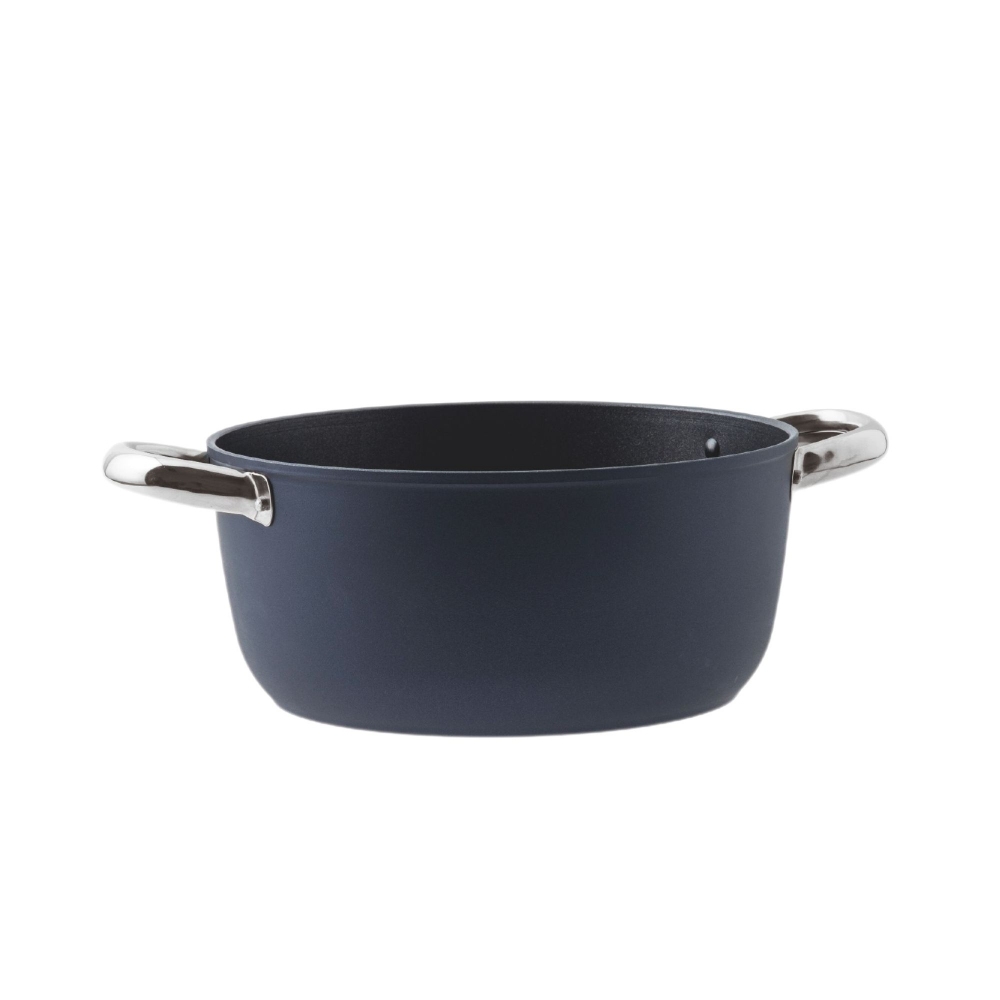 Sambonet Casseruola alta a due manici Midnight Blue Silver Protection diam. 20 cm