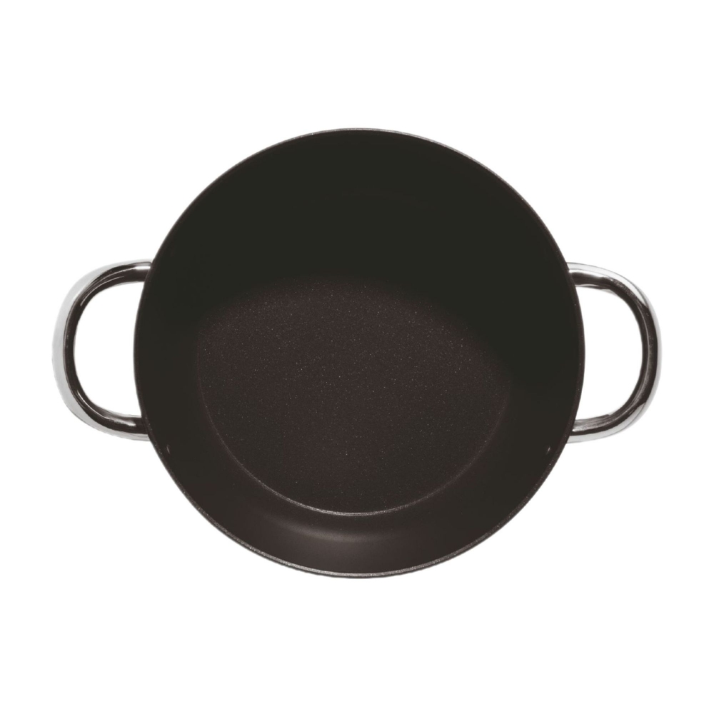 Sambonet Casseruola alta a due manici Midnight Blue Silver Protection diam. 24 cm