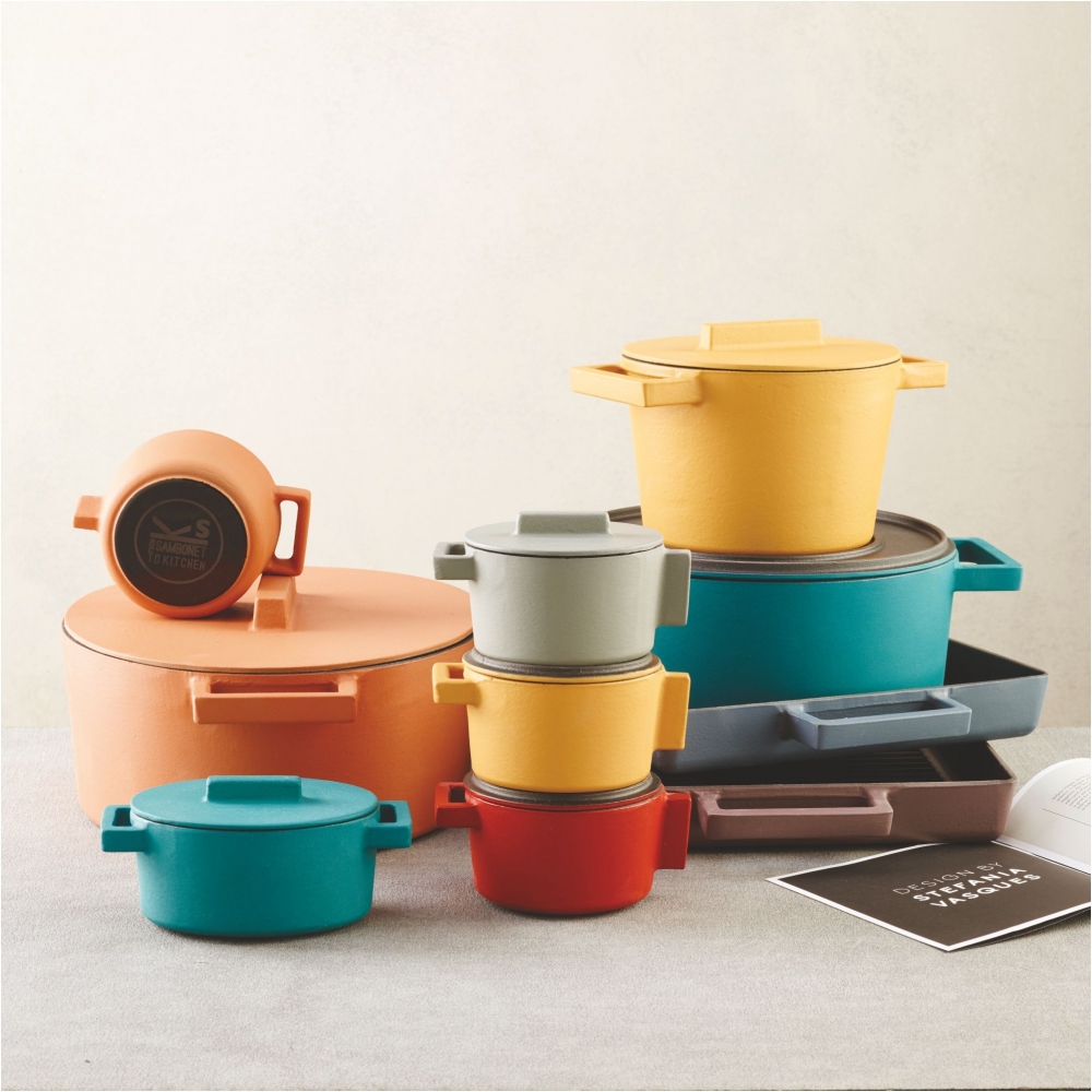 Sambonet Casseruola bassa Terra.Cotto Cast Iron diam. 24 cm