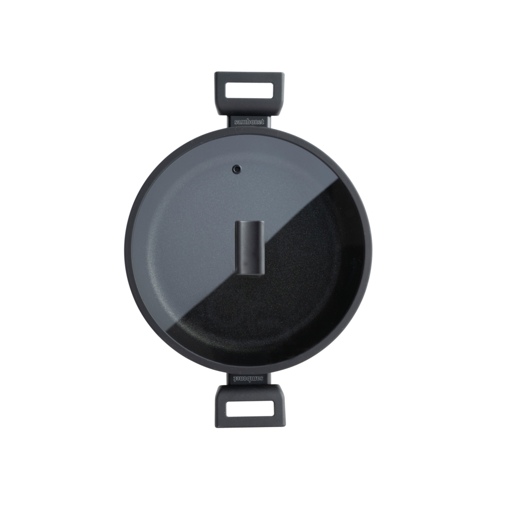 Sambonet Tegame a due manici antiaderente con coperchio Titan Pro diam. 24 cm
