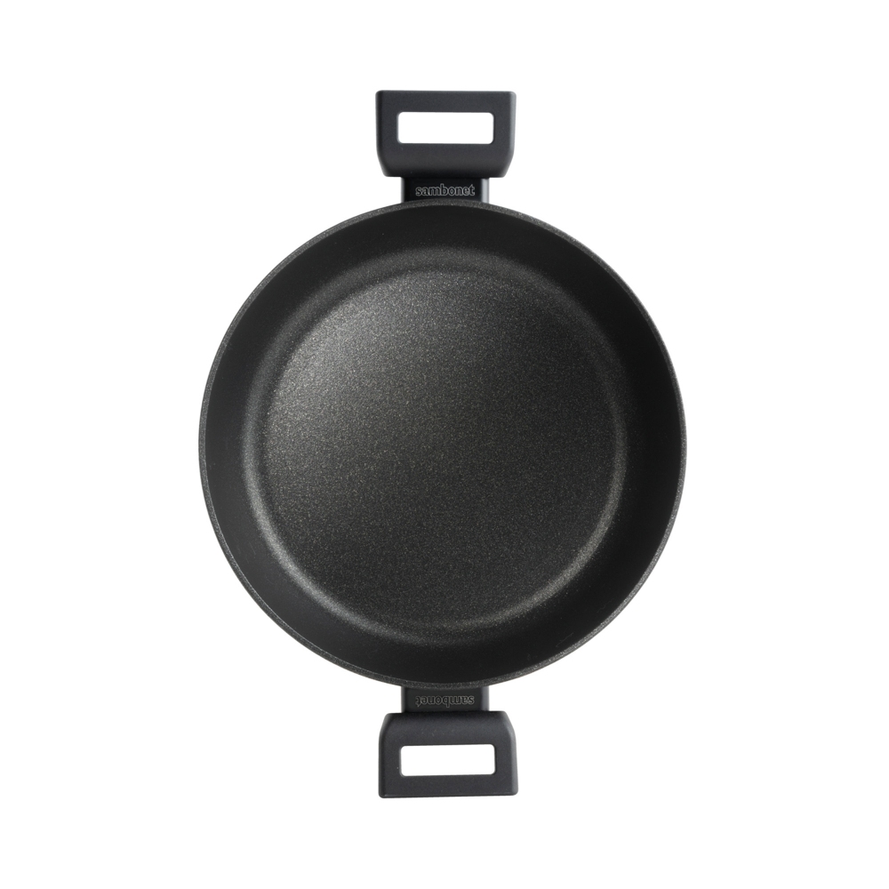 Sambonet Tegame a due manici antiaderente con coperchio Titan Pro diam. 28 cm