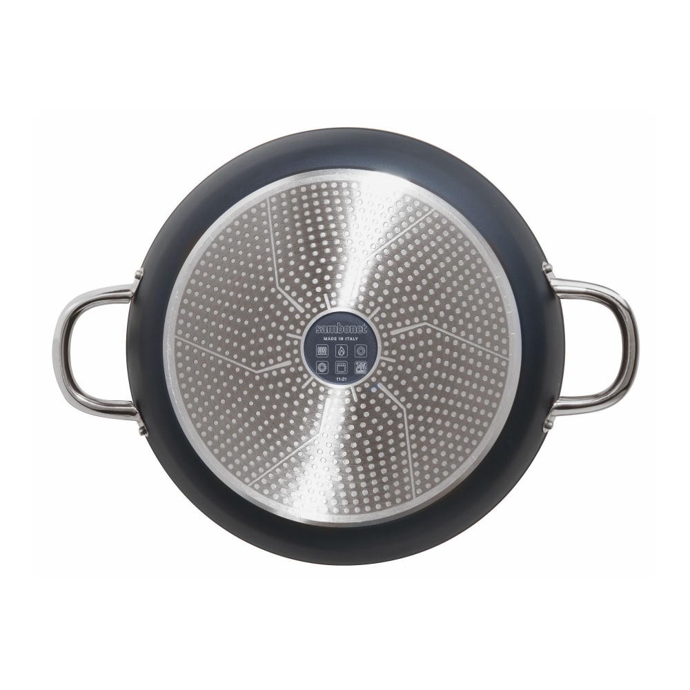 Sambonet Tegame a due manici Midnight Blue Silver Protection diam. 28 cm