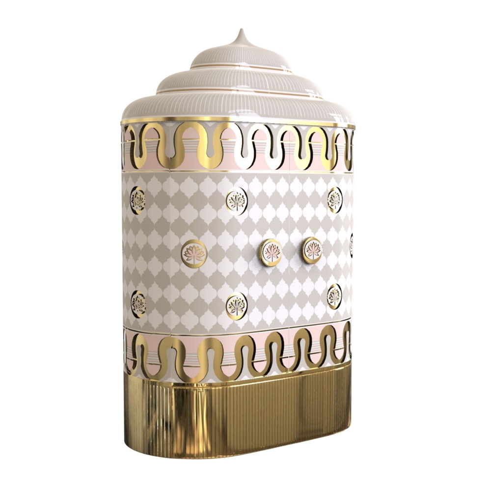 Scarlet Splendour Armadio contenitore Lotus Sanctum Basra - Mandala Collection