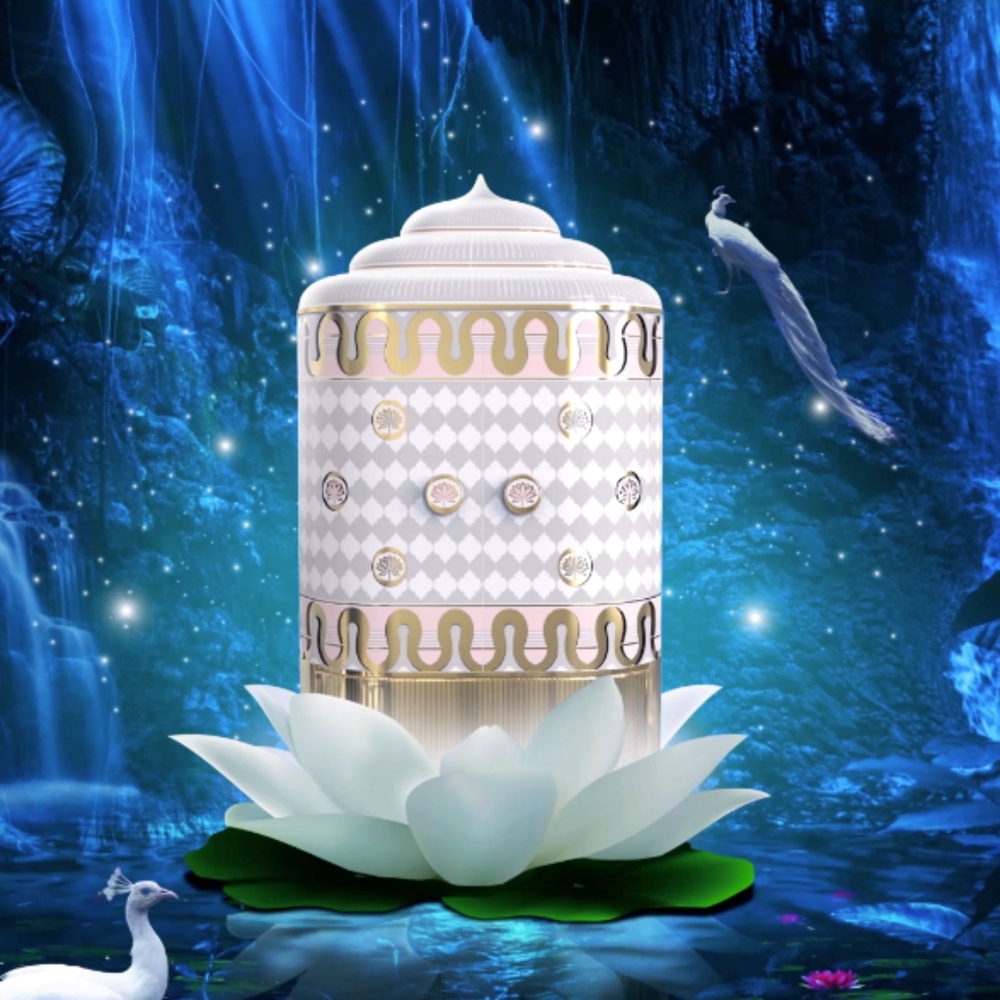 Scarlet Splendour Armadio contenitore Lotus Sanctum Basra - Mandala Collection