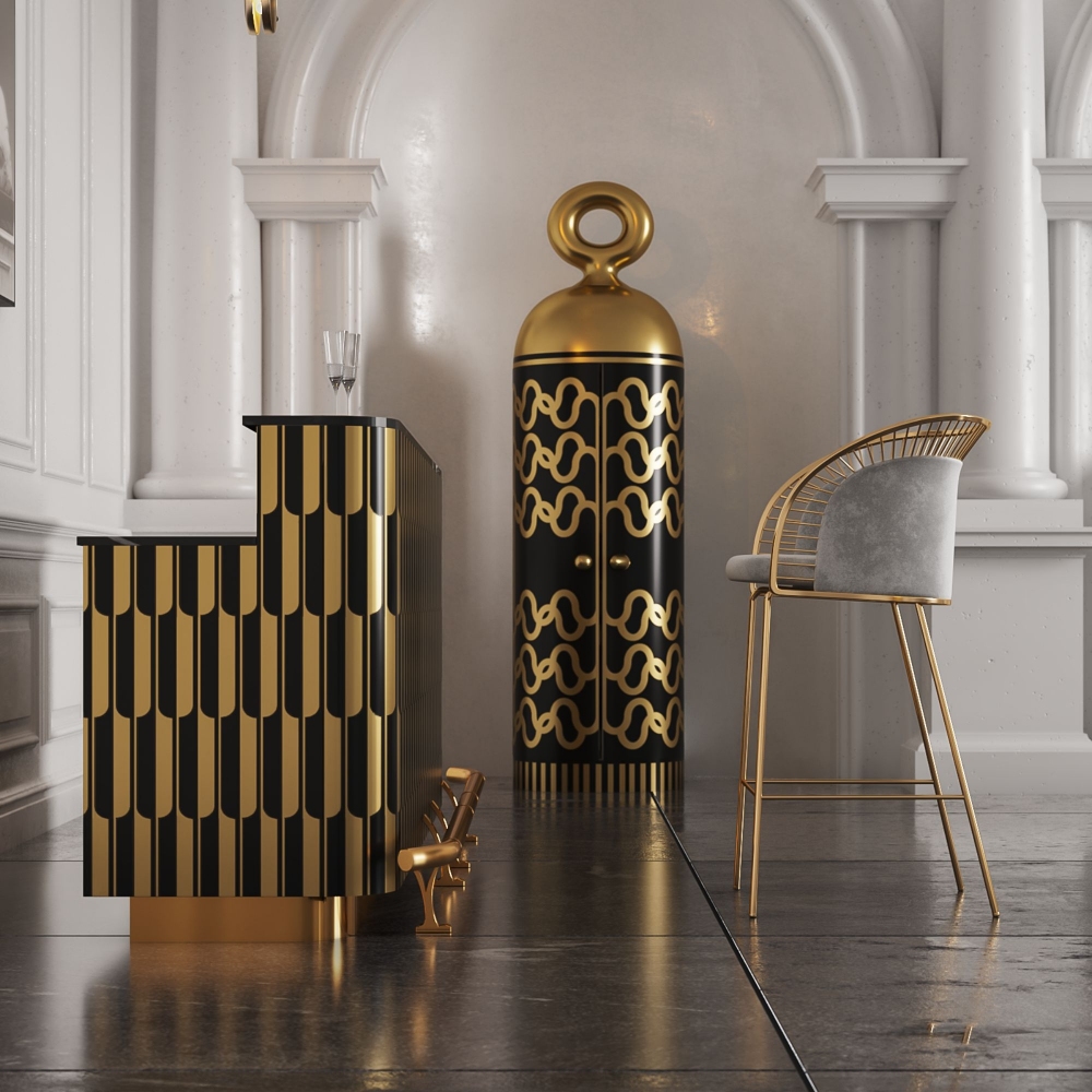 Scarlet Splendour Armadio contenitore Madame Verdoux Black Gold