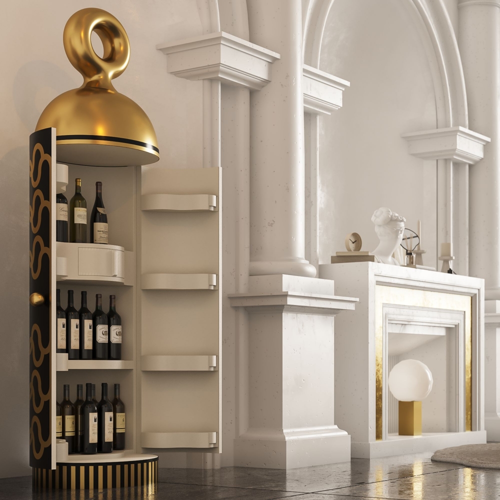 Scarlet Splendour Armadio contenitore Madame Verdoux Black Gold