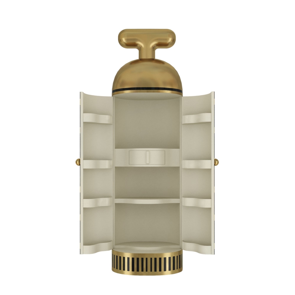 Scarlet Splendour Armadio contenitore Monsieur Verdoux Black Gold