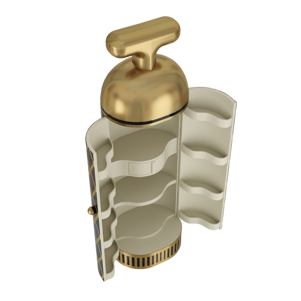 Scarlet Splendour Armadio contenitore Monsieur Verdoux Black Gold