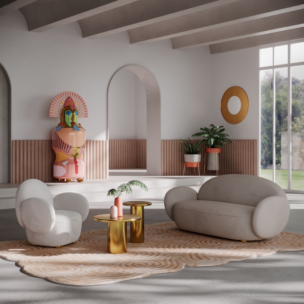 Scarlet Splendour Divano Dolce Far Niente Ivory