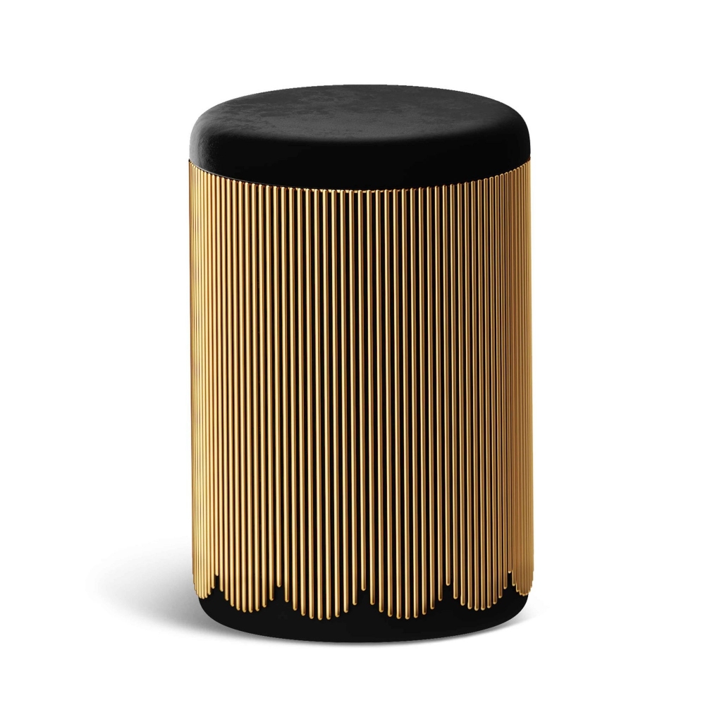 Scarlet Splendour Pouf Strings