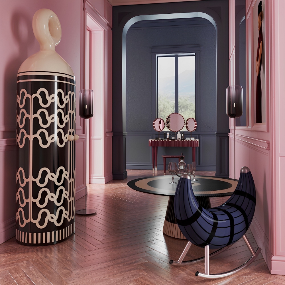 Scarlet Splendour Sedia a dondolo Nanook of the North Midnight