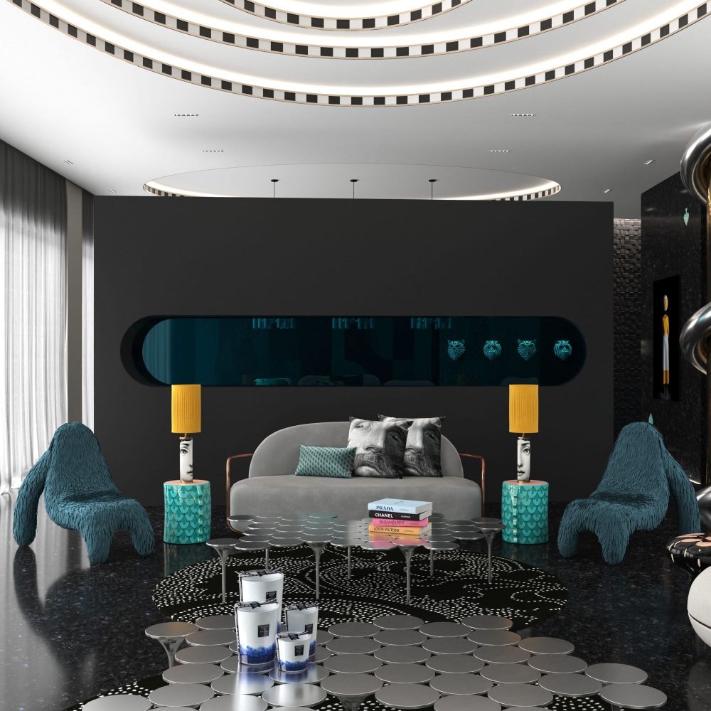 Scarlet Splendour Sgabello Dragon Slice