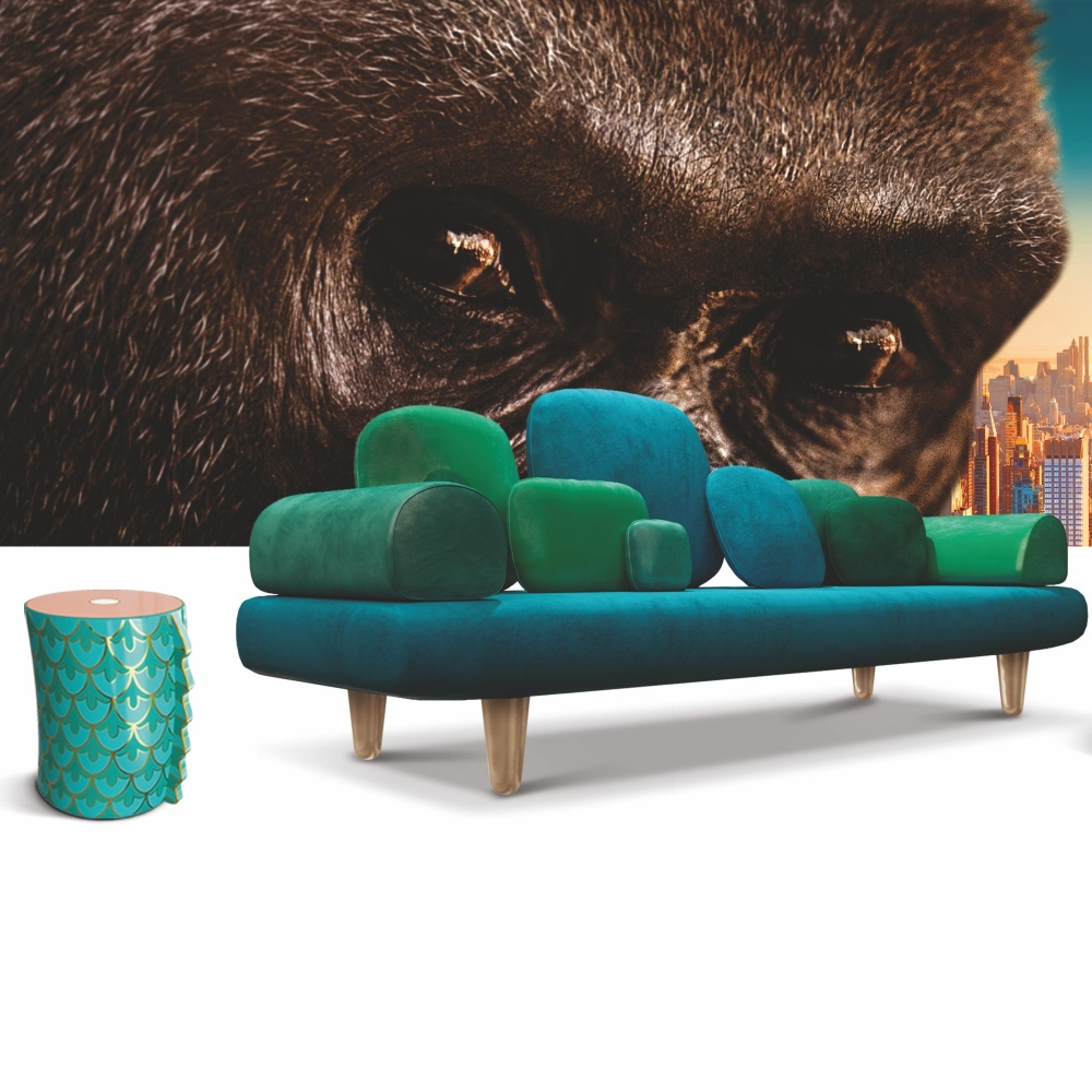 Scarlet Splendour Sgabello Dragon Slice