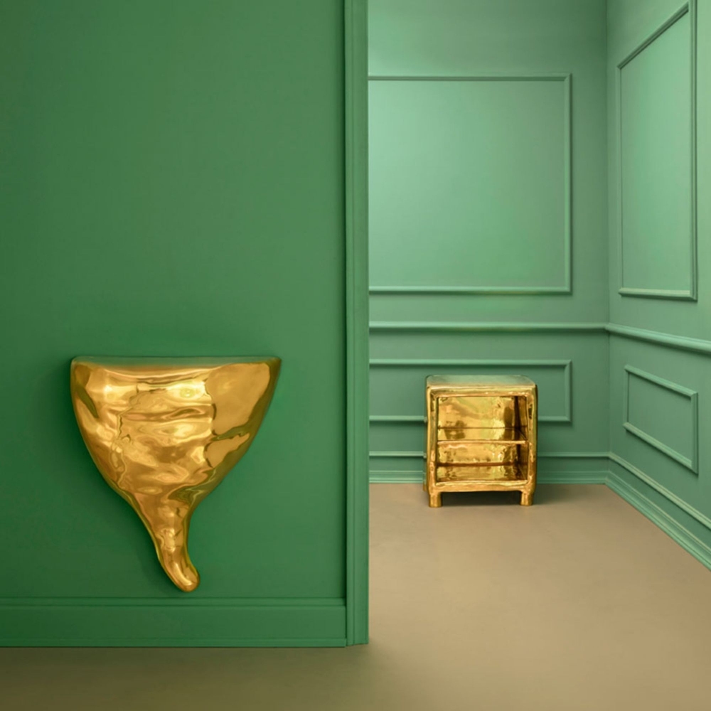 Scarlet Splendour Tavolino da parete Pleasure - Fools' Gold Collection